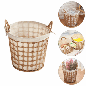 Laundry Basket Woven Office Wicker Laundry Office Foldable Laundry Basket Rattan Storage Cloth Dirty Clothes