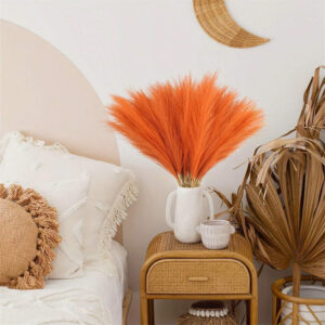 Fluffy Pampas Boho Grass Decor Artificial Flower Fake Plant Reed Simulated Wedding Home Party Decoration