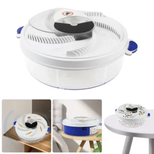Automatic Electric Flies Killer  Fly Control Repeller High Efficiency Rotating Fly Catcher Home Kitchen Flytrap