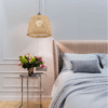 Bamboo Pendant Light Shade Cover Lampshade Chandeliers Pendant Lights HandmadeNatural Rattan Wicker for Cafe Bar