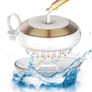 Design Hair Loss Treatment Electric Scalp Applicator Comb Laser Vibration Massage Hair Regrowth Comb With Liquid Guide