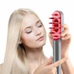 Scalp Massager for Hair Growth Electric Head Massager LED EMS Hot Microcurrent Massage Hairbrush Hair and Scalp Treatments
