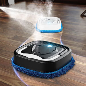 Household floor care robot, USB rechargeable, with humidifier function, combined with care solution,Waxing