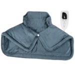 Weighted Heating Pad for Neck and Shoulders Electric Heat Pads for Back Pain Relief 6 Heat Settings 4 Timers Auto Off Gifts