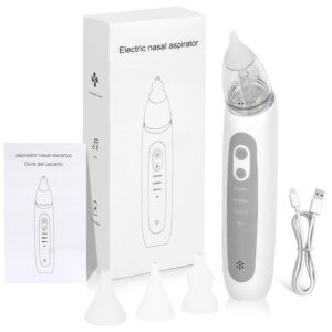 Baby Nasal Aspirator Electric Nose Cleaner with Built-In Music & Night Light Rechargeable Nose Booger Sucker for Infants Babies