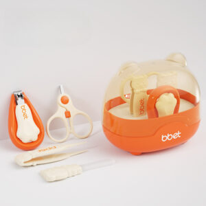Baby Nail Manicure Pedicure Grooming Care Kit，Baby Nail Clipper, Scissor, Nail File And Tweezer for Newborn Kids