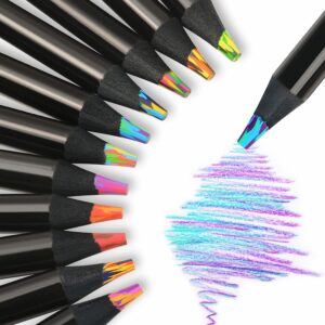 Rainbow Color Pencils for Kids, Concentric Gradient Crayons, Art Painting, Drawing Stationery