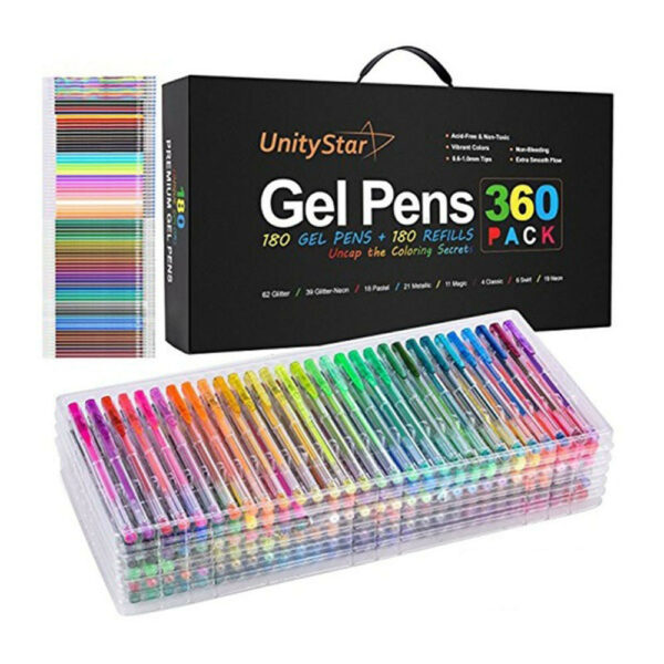Office School 24colors Refills Markers Watercolor Gel Pen Replace Supplies Office Stationery Garden Outline Pen Replace