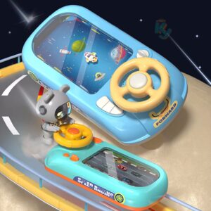 Electric Tabletop Game Dodge Racing Car Adventure Children's Steering Wheel Simulation Driving Benefit Intelligence Toy