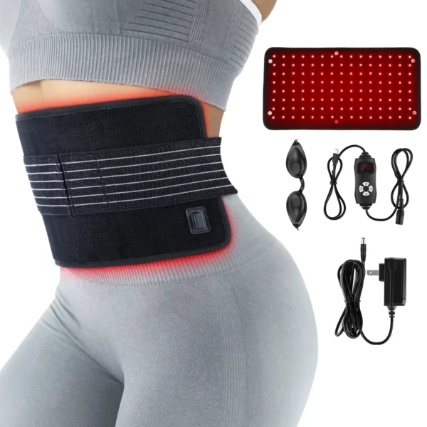 LED Red Light Therapy Belt Waist Relieves Fatigue Pain Promote Wound Healing Acne Treatment Improve Skin Problem