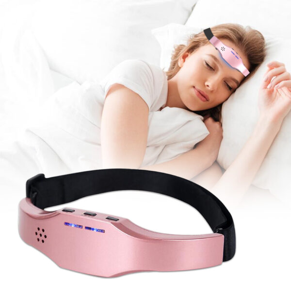 Electric Head Massage Migraine Treatment Device Headache Relief Golden Relax Sleeping Aid Treatment Device Hypnotic Apparatus