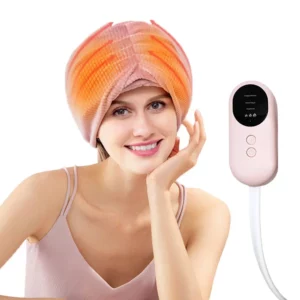 Migraine Relief Cap Electric Airbag Head Massage Heat Vibration Kneading Towel Headache Relaxation Treatment Anti Stress Machine