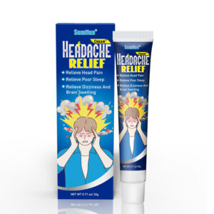 Headache Relief Cream Migraine Dizziness Treatment Ointment Brain Nerve Relaxation Massage Care Medical Plaster