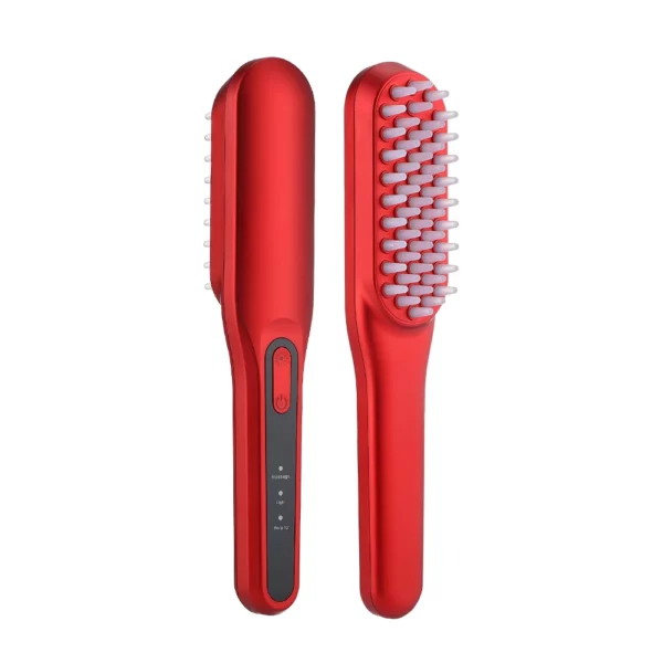 Electric Massage Comb Negative Ion Hairdressing Comb Scalp Treatment Red and Blue Light Therapy Prevent Hair Breakage Anti-loss