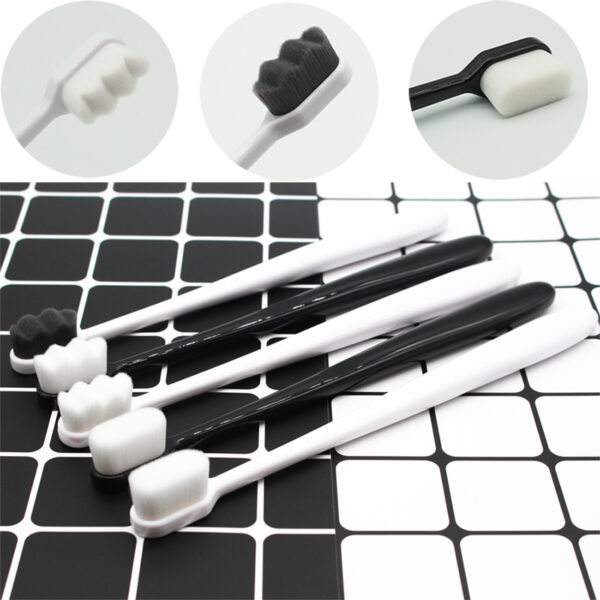 Toothbrush Ultra-fine Super Soft Dense Bristle Toothbrush with Holder Deep Cleaning Bristle Brush for Oral Teeth Care Tools