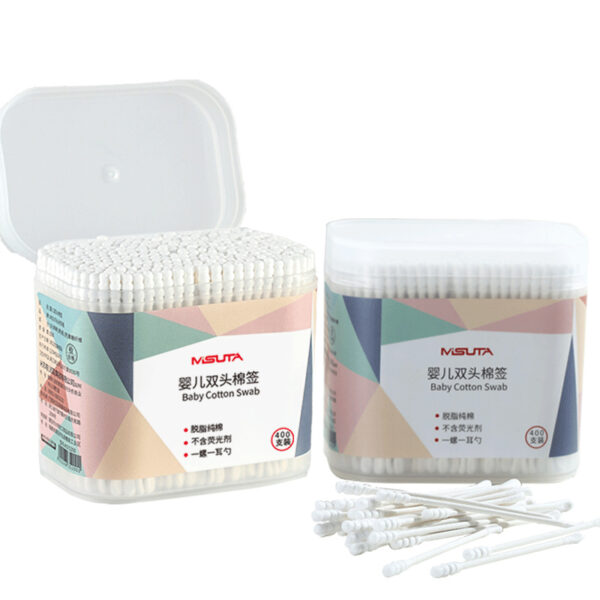 Baby Cotton Swabs Easy To Use Dual-ended Design Ear And Nose Care For Infants Gentle Cleaning Newborn Essentials Hygienic Soft