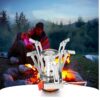 Portable Folding Outdoor Stove Cookware Gas Burners Camping Stove For Hiking Picnic BBQ Gas Stove Tank Cooker Furnace End