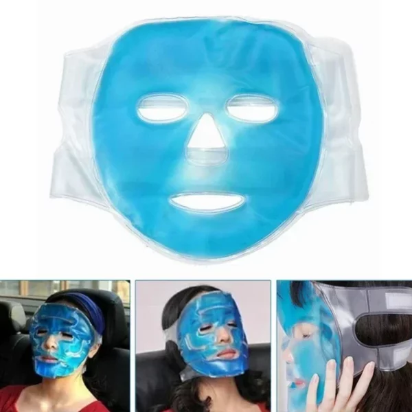 Full Face Mask Ice Gel Eye Face Mask Cold Gel Face Mask Fatigue Relief Relaxation Facial Skin Care Tool