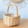 Basket Container Exquisite Workmanship Multi-purpose Rattan Fruit Food Plant Storage Flower Basket for Home