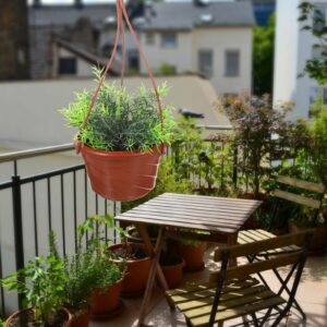 Garden Hanger Hanging Outdoor Pots Wind Chime Plastic Flower Outdoors Baskets Plants Chains Hooks