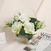 Wedding Rattan Storage Basket Easter Woven Flower Basket Girl Hand Basket Handmade Flower Basket For Home Wedding Decor