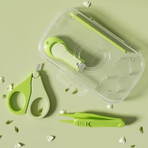 Baby Health Kits Nail Care Set for Kids Nail Clipper Scissors Nail Clippers Storage Box for Travel