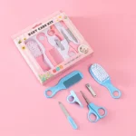 Baby Care Set Hair Comb Grooming Brush Set Nail Trimmer Scissors Clipper Hygiene Kit Healthcare Tools Sets for Toddler Gift