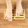 Manual Wooden Foot Massager With 5 Rollers Spa Relaxation Treatment Foot Massageador Relieve Fatigue Relief Beauty Health Tools