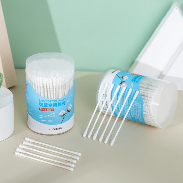 Baby Ear Digging Cotton Swabs Care Equipment Tools Babies and Children's Cleaning Eye Smegma Nasal Cavity Cotton Swabs