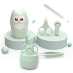 Nail Scissor Baby Nail Care Tool Kid Safe Portable Nail Clipper Trimmer Tweezer with Box Children Manicure Kit