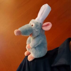 Anime Disney  Ratatouille Chef Remy Magnetic Plush Toy Room Decora Doll Kids Shoulder Plush Doll Decoration Toys Gifts