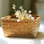 Fine Workmanship Handmade Straw Dried Flower Fruit Pot Basket Rattan Box Candy Earphone Organizer Sundries Storage Home Decor