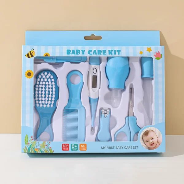 Baby Care Set Hair Comb Grooming Brush Set Nail Trimmer Scissors Clipper Hygiene Kit Healthcare Tools Sets for Toddler Gift