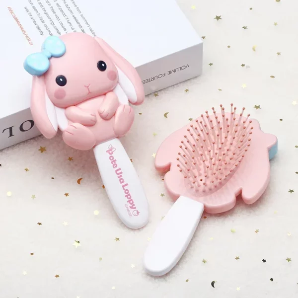 Mermaid Combs for Kids Cute Air Cushion Massage Comb for Girls ChildrenCartoon Rabbit Dress Up Make