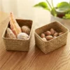 Wicker Weave Storage Basket for Kitchen Fruit Dish Food Bread Sundries organizer Rattan Picnic Container Storage Case
