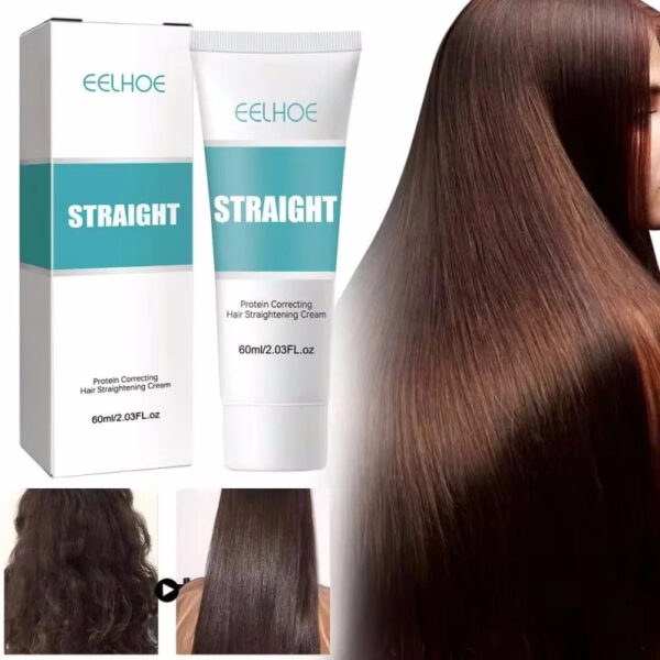 Hair Straightening Cream Professional Damaged Treatment Faster Smoothing Curly Hair Care Protein