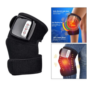 Heat Therapy Kneepad Brace Support Wrap Vibration Massage Knee Joint Pain Relief Treatment Far Infrared Kneeler Massager