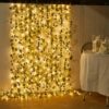 LED Green Leaf Fake Plants String Light Battery Powered Waterproof String Light For Wall House Room Office Birthday Decor