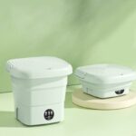 Small Folding Washing Machine Student Dormitory Underwear Socks Mini Cleaning Machine Portable Laundry Bucket Washing Machine