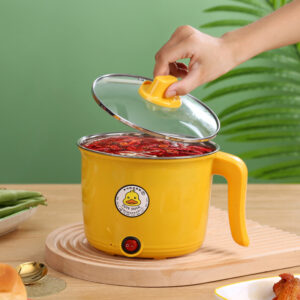 Electric Skillet Multifunctional Stew Pot  People Cooking Pot Student Dormitory Household Non-stick Electric