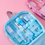 Baby Care Bag Set Baby Nasal Aspirator Nail Scissors Cartoon Set Daily Cleaning Supplies Care