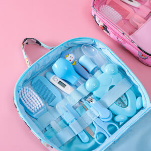 Baby Care Bag Set Baby Nasal Aspirator Nail Scissors Cartoon Set Daily Cleaning Supplies Care