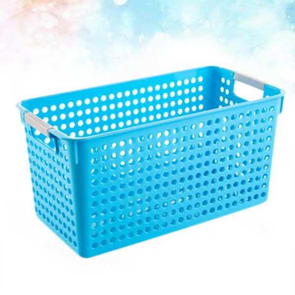 Plastic PP Rectangular Storage Basket Desktop Storage Basket Kindergarten Toy Storage Frame Wholesale storage baskets basket