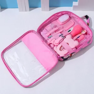 Baby Care Kit Newborn Baby Kids Nail Hair Health Care Thermometer Grooming Brush Kit Clipper Scissor Kid Toiletries