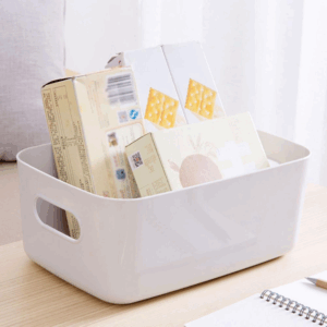 Sundry Storage Basket Student Desktop Snack Storage Box Plastic Cosmetic Storage Box Household Kitchen Sorting Box Makeup Box