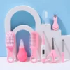 Child Care Cleaning Set Nail Clippers Comb Massage Soft Bristle Brush Set Kit