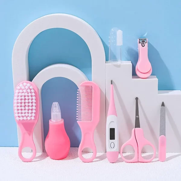 Child Care Cleaning Set Nail Clippers Comb Massage Soft Bristle Brush Set Kit