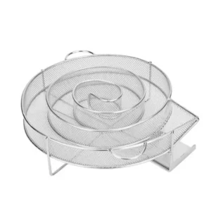 Stainless Steel Baking Dish Cookware Barbecue Kitchen Plate Accessories Tray Food Grill Pan Outdoor BBQ Tools Smoked Basket