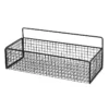 Storage Basket Kitchen Books Home Boxes Holder Wall Mounted White Black Durable High-Quality Materials
