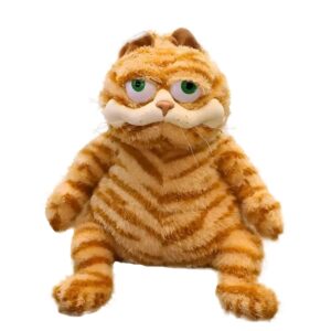 Fat Orange Plush Cat Stuffed Animals Toy,Lifelike YellowTabby Cat Kitty Toy,snuggly Soft Funny Looking Easter Gift